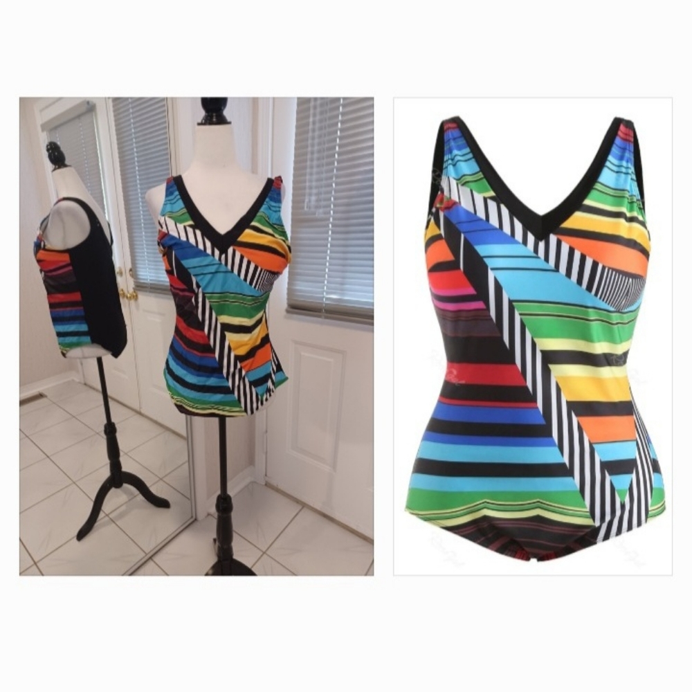 2/$50 Multicoloured Swimsuit - Size 1X (US16)